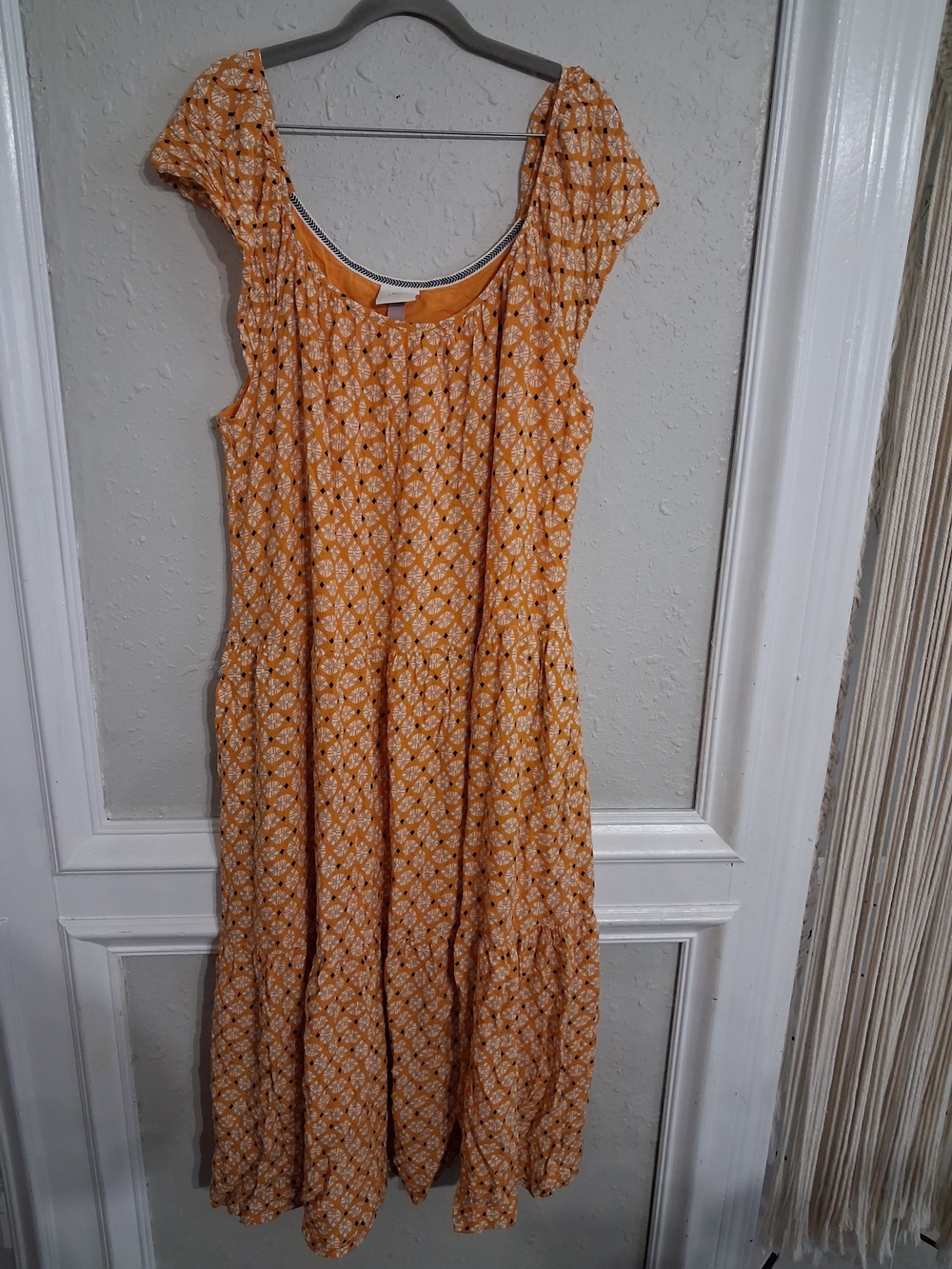 Knox rose target rayon dress plus 2x mustard boho